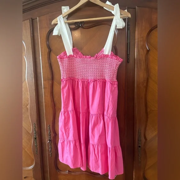 Altar'd State Pink Smocked Dress size small - Picture 7 of 9